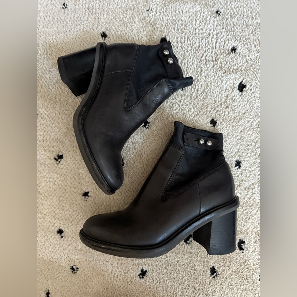 RAG & BONE Soren Leather Ankle Boots, Size 37.5 US 7.5 - Picture 7 of 16
